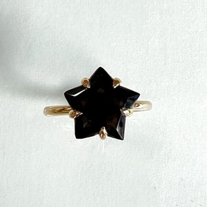 スモーキークォーツスターシェイプリング