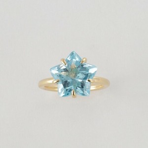ブルートパーズ スターシェイプリング