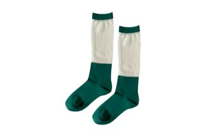 FAKUI SWITCHING SEE-THROUGH SOCKS GREEN　　切り替えシースルーソックス