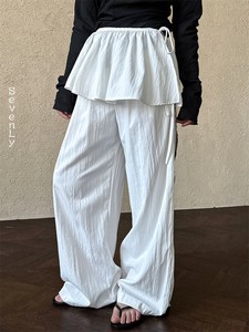 【新色追加】2WAY高腰ワイドパンツ スラックス レディース「2025新作」