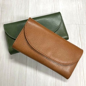 ヌメオイルシュリンク ぴったりフラップロングウォレット　〈日本製〉