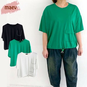 maev【2025年新作】5月新作 ポケットデザインTシャツ Tシャツ トップス プルオーバー