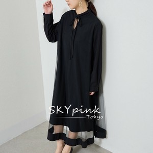 【2025SS新作】チュールレイヤードロングワンピース　(455-4531) skypink東京 2025新作
