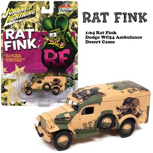 1:64 Rat Fink Dodge WC54 Ambulance  【ラットフィンク】ミニカー