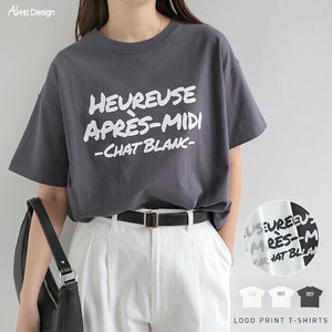 メッセージ ロゴ プリント 半袖 Tシャツ
