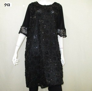 【夏物新商品】前身レース・刺繍ワンピース