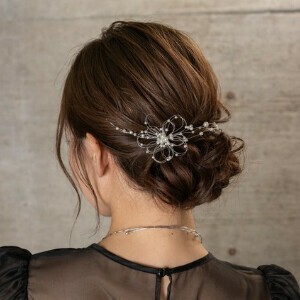 一字夹 女士 花朵 日本制造