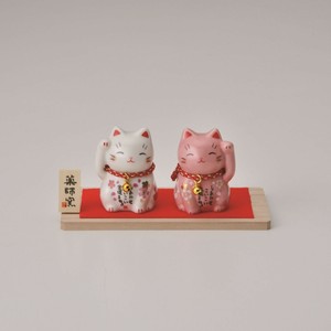 彩絵良縁 金運桜招き猫 Y3143
