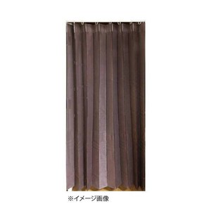 アコーディオン間仕切り約140×170cm ブラウン M5357