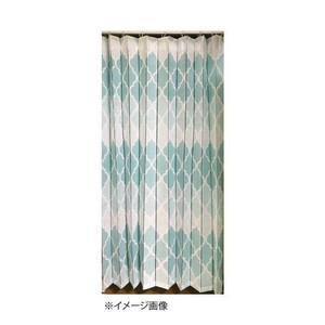 アコーディオン間仕切り約140×170cm モロッコBL M5363