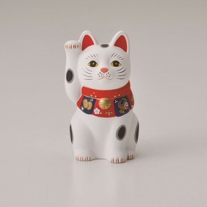 【★売れ筋商品★】福づくし招き猫 白 小 Y3132