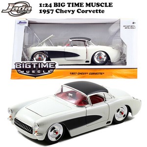 JADATOYS 1:24 BTM 1957 Chevy Corvette ミニカー