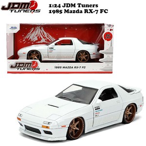 JADATOYS 1:24 JDM TUNER 1985 Mazda RX-7 FC ミニカー