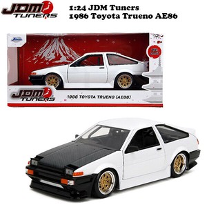 JADATOYS 1:24 JDM TUNERS 1986 Toyota Trueno AE86 ミニカー