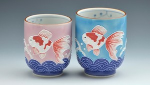 交趾金魚　　組湯呑