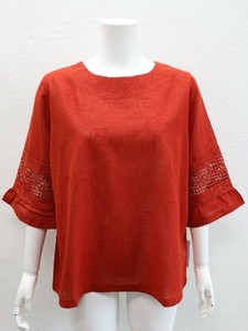 T 恤/上衣 Design 新商品 2025年 粗针编织/钩针编织 棉 7分袖