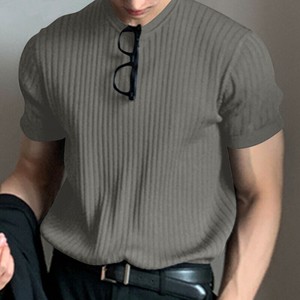 Tシャツ 半袖 薄手 ラウンドネック 無地 ゆったり 快適 メンズ ファッション BQ7429