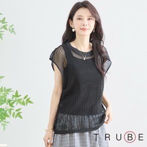 【2025新作】【M〜L】メッシュニットノースリーブサマーベスト(N12-550)(5号店）FM5