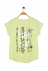 T-shirt French Sleeve Rhinestone Short-Sleeved T-Shirt Cotton