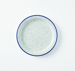 大餐盘/中餐盘 户外 圆形 深蓝色 复古 日本制造