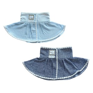 N006　綿麻小花レース保冷剤付　UVネックカバー