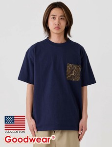 【2025春夏新作】USAコットン異素材ポケットBIGTシャツ