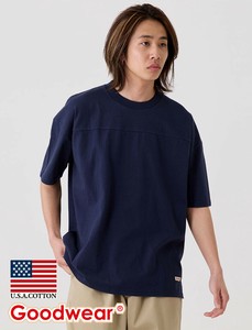 【2025春夏新作】USAコットンフットボール切替BIGTシャツ