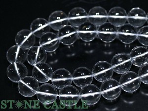 【丸ビーズ】人工水晶 (2A) 18mm 【天然石 パワーストーン】