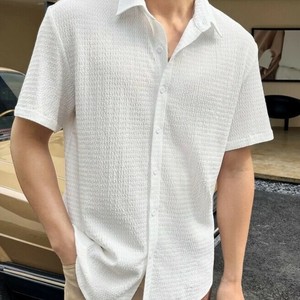 Button Shirt Summer Short Sleeve