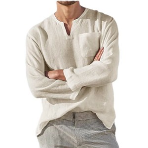 Button Shirt V-Neck Summer