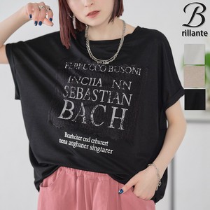 ロゴ＆ レースパッチデザイン Tシャツ トップス　2025新作 BRLLANTE東京　(197005)