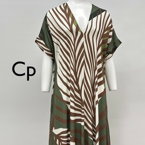 Casual Dress Graphic Rayon Short Sleeve Dress Made in Italy