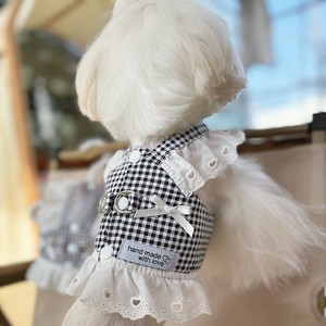 Dog Clothes Check Pattern Ribbon 2-colors
