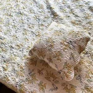 【3サイズ展開】ミモザ キルト マルチカバー <mimosa printemps＞