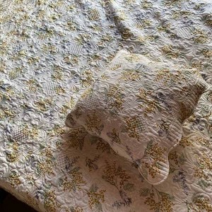 【3サイズ展開】ミモザ キルト マルチカバー <mimosa printemps＞