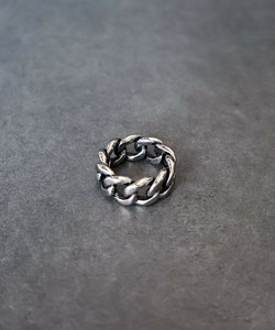 【サージカル ステンレス 316L】ワイド チェーンリング  金属アレルギー対応　韓国製