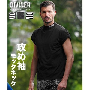 T-shirt Back Print T-Shirt Mock Neck