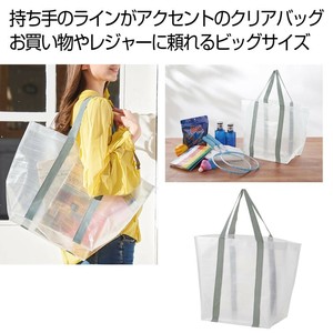 クリアライン　ショッパーバッグ　鞄/ショッピング/エコバッグ/買い物/レジャー