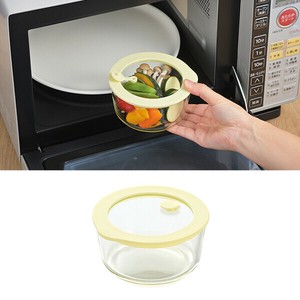 オーブン対応・パッキン付耐熱ガラス製保存容器（270ml/500ml）