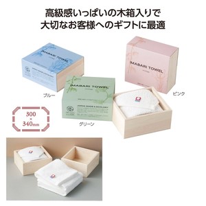 国産木箱入 今治やさしいハンドタオル