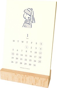ｶﾚﾝﾀﾞｰ 2026年版 卓上 木製ｽﾀﾝﾄﾞ付き Masterpiece