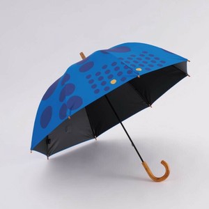 日傘(晴雨兼用) 55cm PU マル BLUE 【392／サンキューニ】 Q270