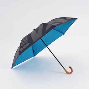 折畳日傘(晴雨兼用) 50cm PU バイブス BLACK 【392／サンキューニ】 Q325