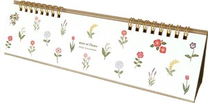 ｶﾚﾝﾀﾞｰ 2026年版 卓上 ﾘﾝｸﾞﾀｲﾌﾟ Mois et Fleurs