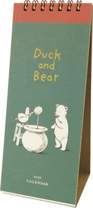 ｶﾚﾝﾀﾞｰ 2026年版 卓上 ﾘﾝｸﾞﾀｲﾌﾟ Duck and Bear