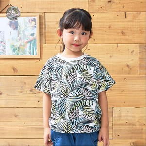 Kids' Short Sleeve T-shirt Short-Sleeved T-Shirt Unisex 100% Cotton Botanica Made in Japan