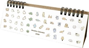 ｶﾚﾝﾀﾞｰ 2026年版 卓上 ﾘﾝｸﾞﾀｲﾌﾟ ｳｨｰｸﾘｰ Minimini