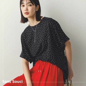 【SDギャザリング】接触冷感レーヨンナイロン袖タックプルオーバ半袖
