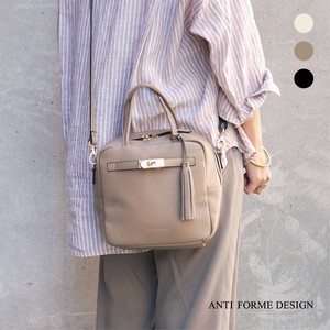 本革 2WAY スクエアボストンバッグ / ANTI FORME DESIGN