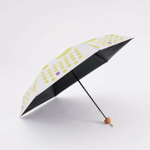 折畳日傘(晴雨兼用) 50cm PU マル YELLOW 【392／サンキューニ】 Q359